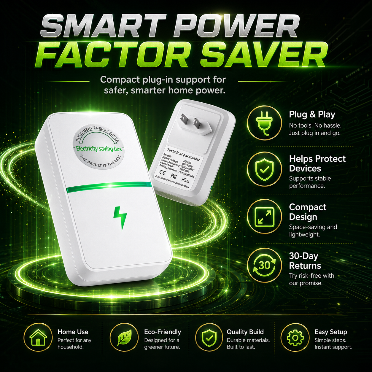 ⚡ Power Factor Saver – Cut bills & protect devices