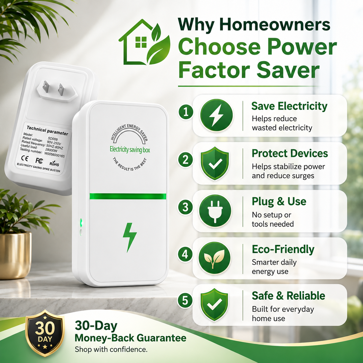 ⚡ Power Factor Saver – Cut bills & protect devices