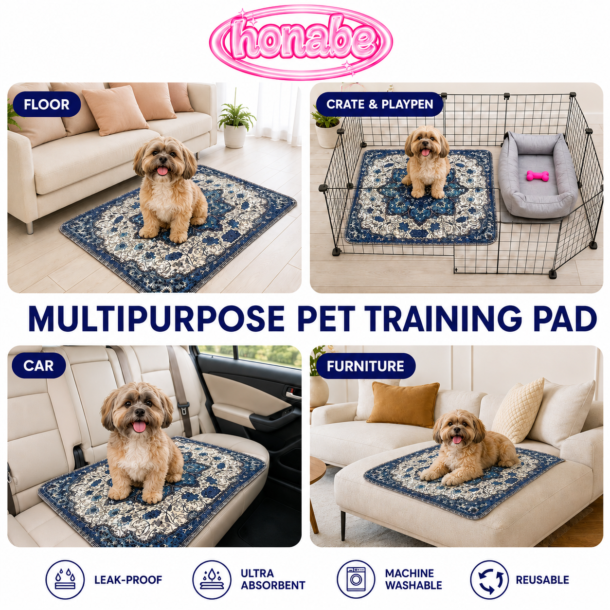 Washable Dog Pee Pads for Cleaner Floors