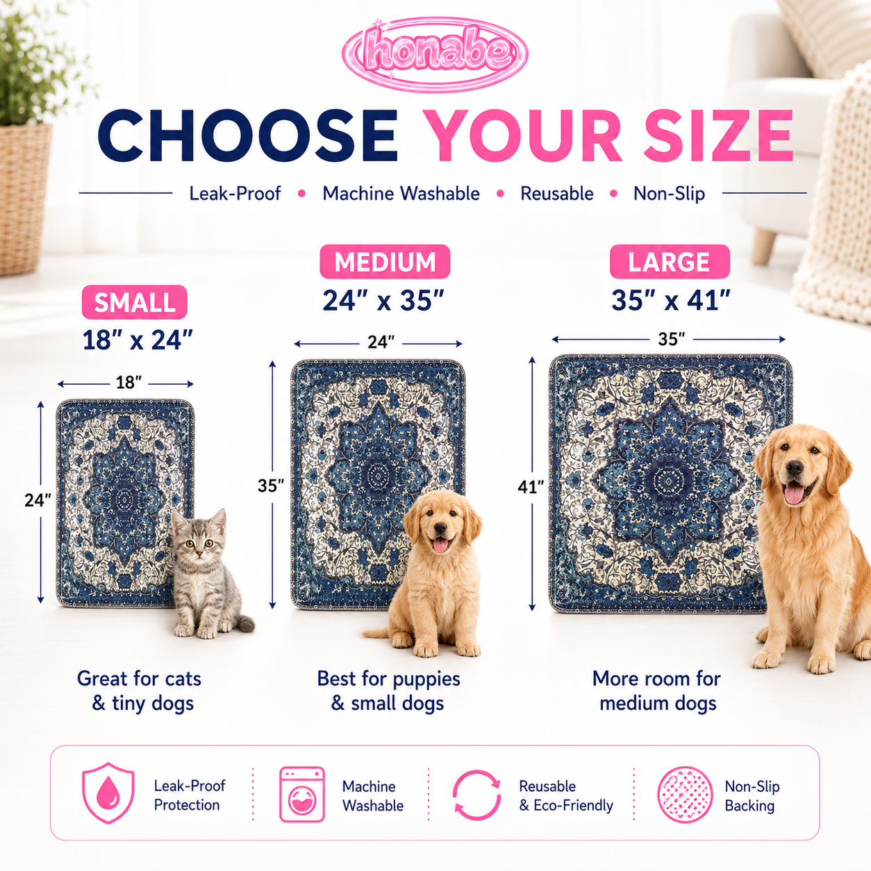 Washable Dog Pee Pads for Cleaner Floors