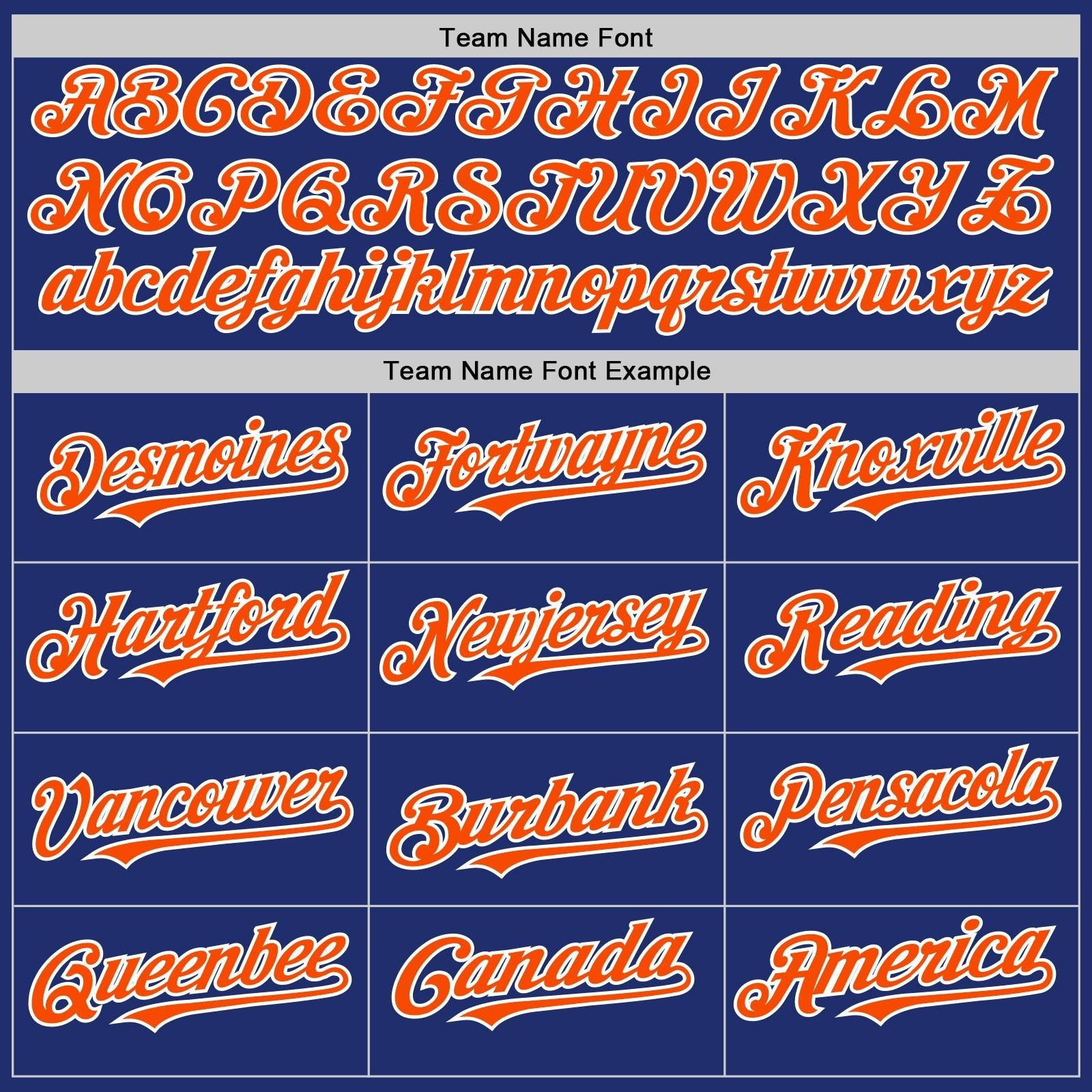 Royal Orange White Line Custom Name Baseball Jerseys For Men & Women