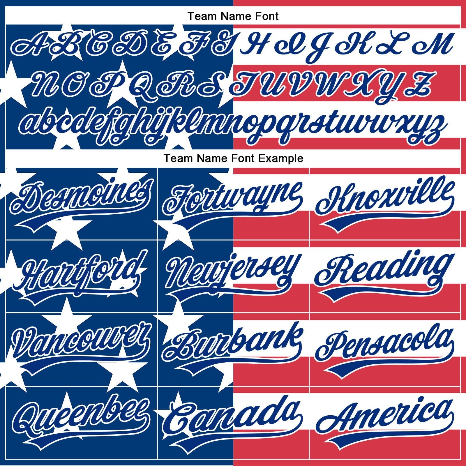 White Red Royal American Flag Patriotic Custom Name Baseball Jerseys For Men & Women