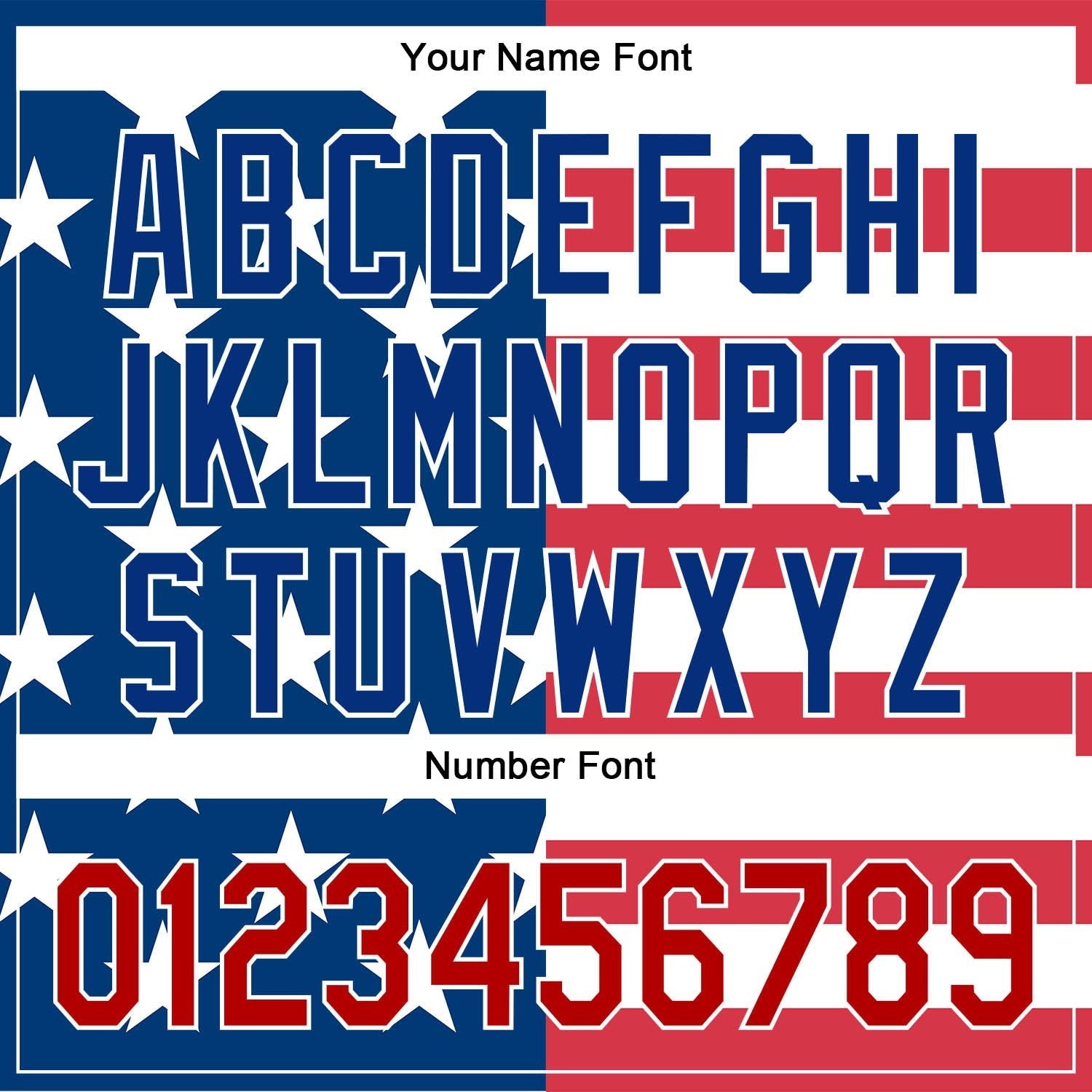 White Red Royal American Flag Patriotic Custom Name Baseball Jerseys For Men & Women