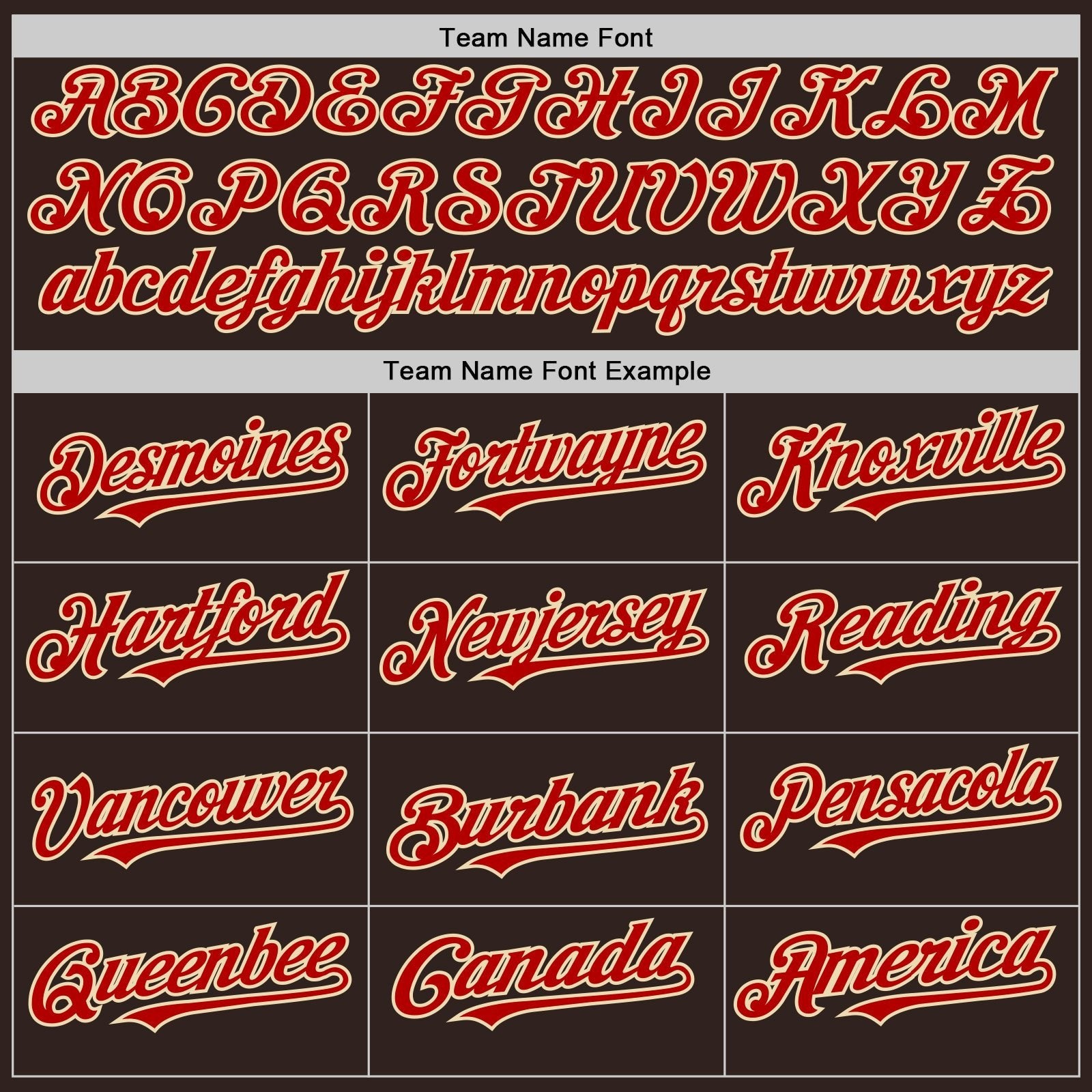 Brown Red Cream Line Custom Name Baseball Jerseys For Men & Women