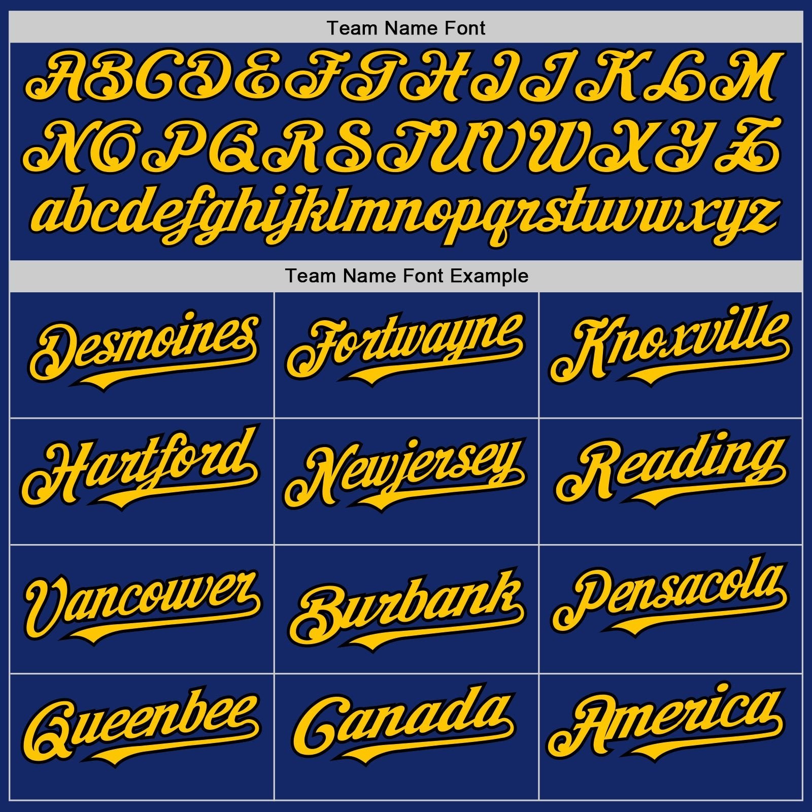Royal Black Yellow Pinstripe Split Custom Name Baseball Jerseys For Men & Women