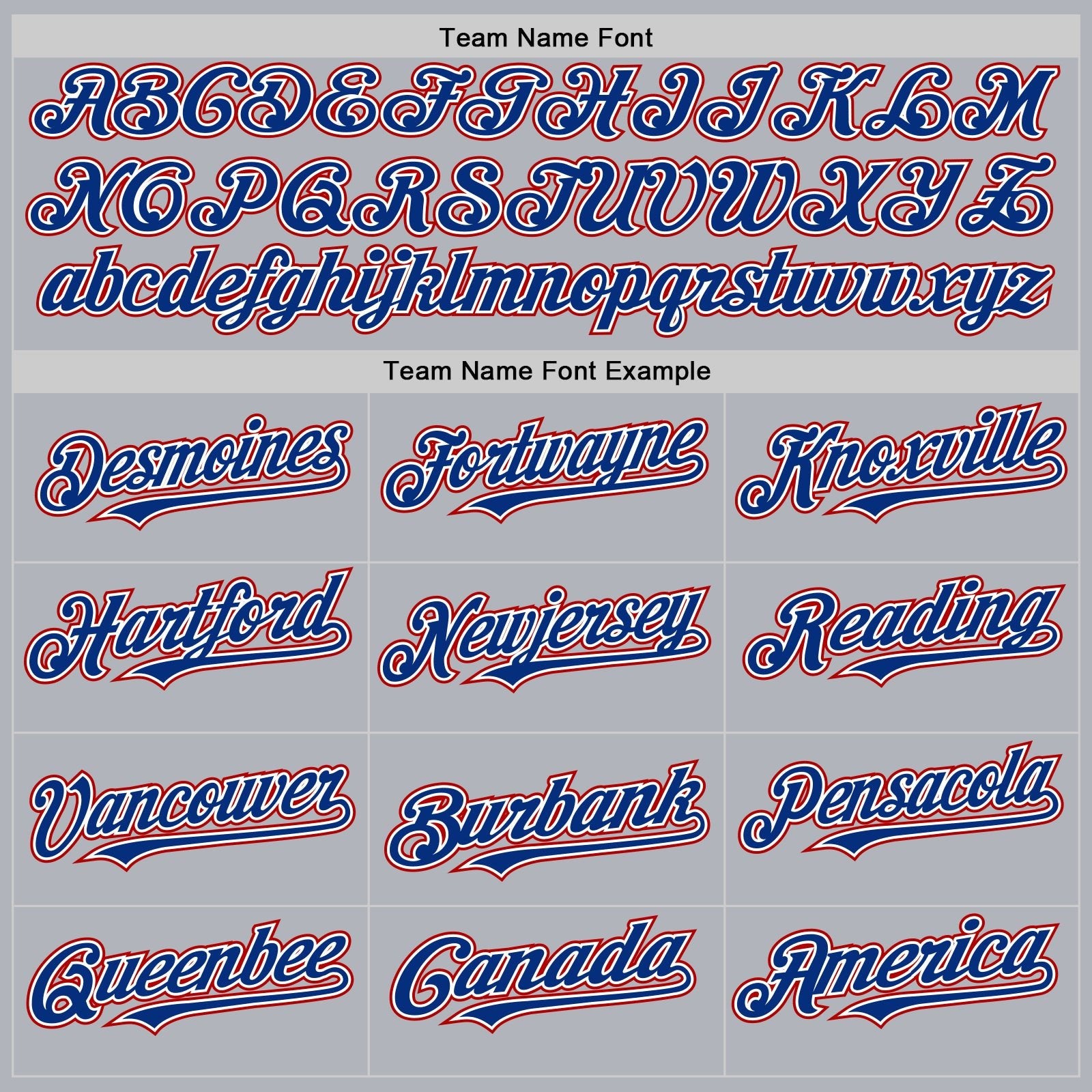 Gray Royal Red Line Custom Name Baseball Jerseys For Men & Women